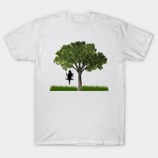 girl on swing T-Shirt